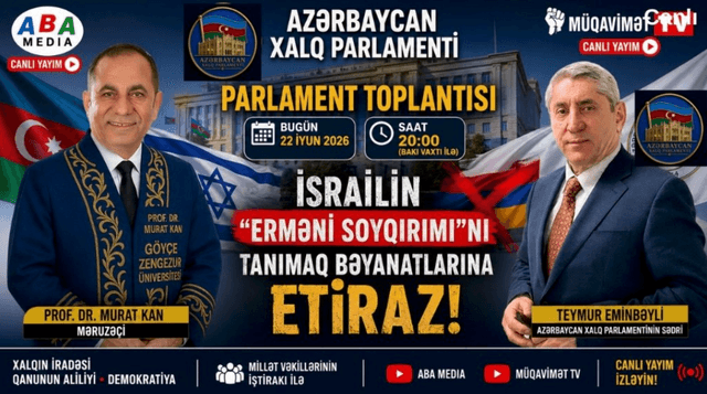 İsrailin qondarma erməni soyqırımını tanıma